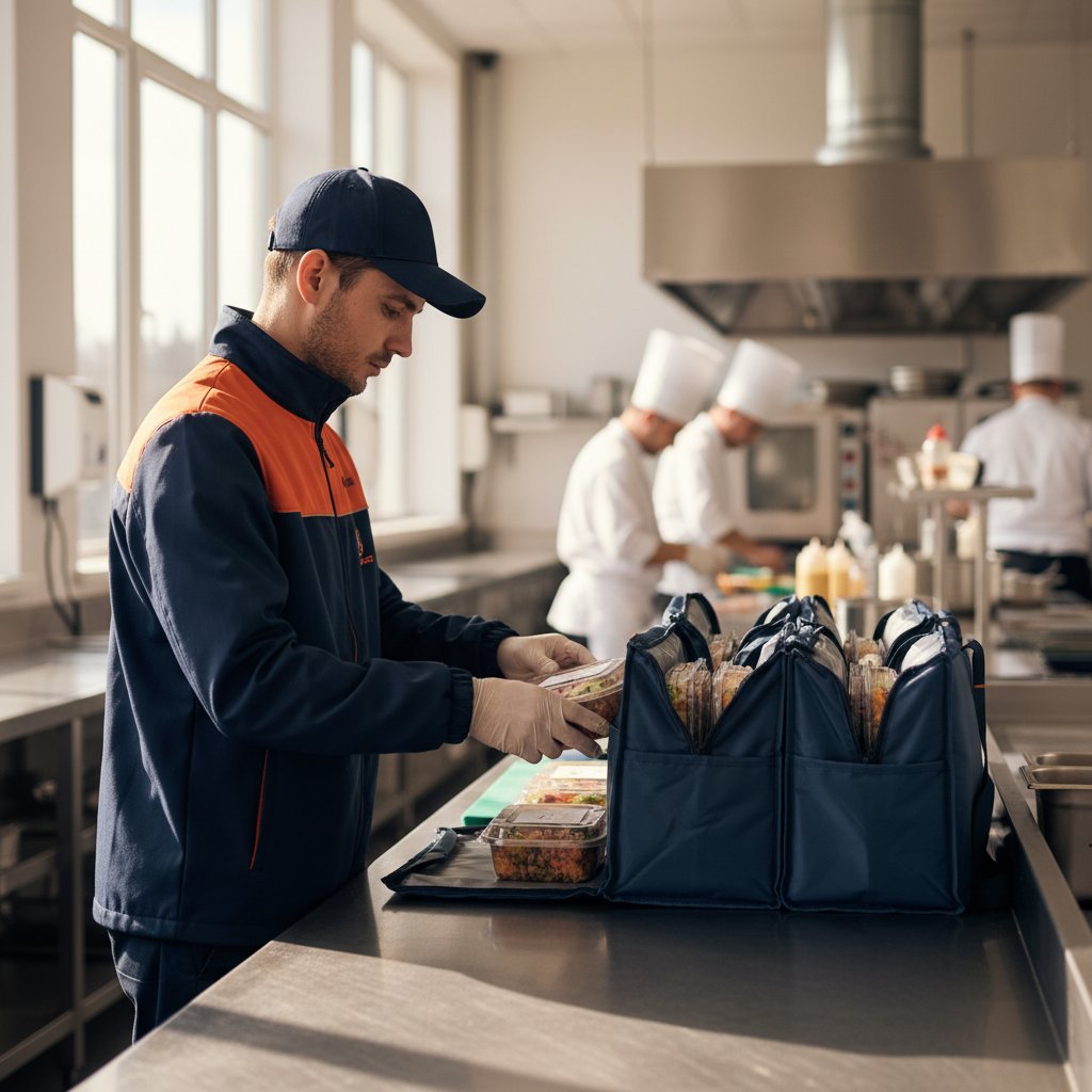 Fresh office meals preparation